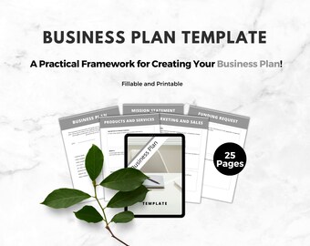 Planificador de negocios, Inicio del plan de negocios, Planificador de pequeñas empresas imprimible, Planificador de libros de trabajo de negocios PDF, Plan de negocios del planificador digital