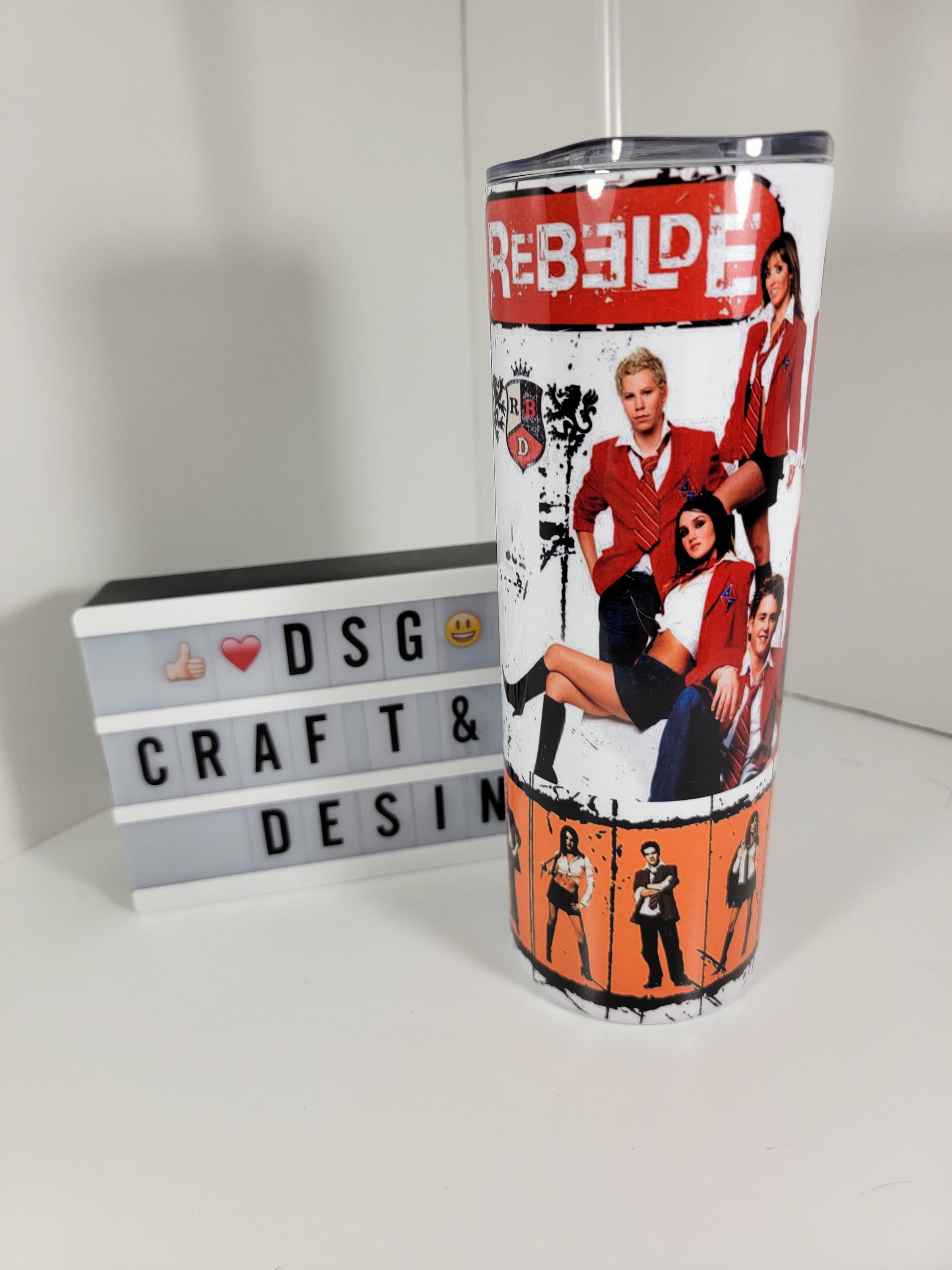 RBD Rebelde Metal Tumbler 20oz For Cold & Hot Drinks, Coffee Cup