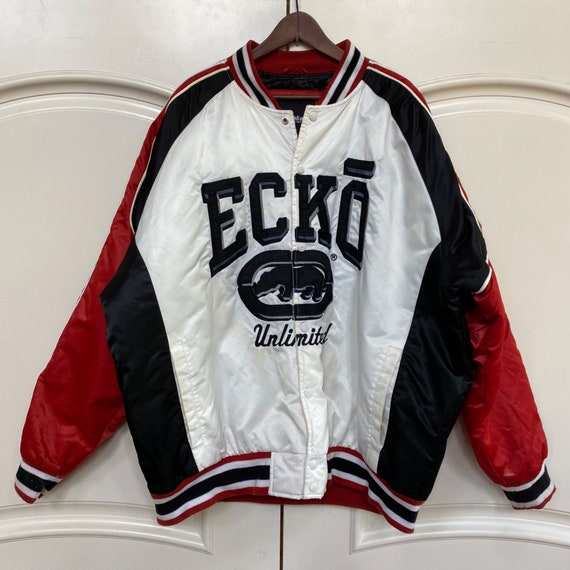 Vintage ECKO UNLTD Jacket 90s Y2K Bomber Varsity … - image 2