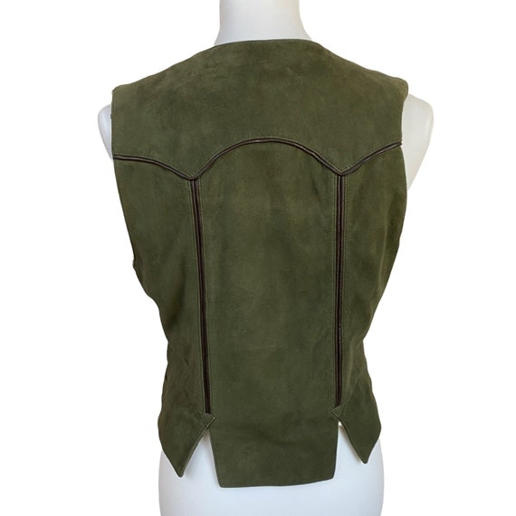 Vintage Nancy Heller Saks Fifth Avenue Vest Suede… - image 4