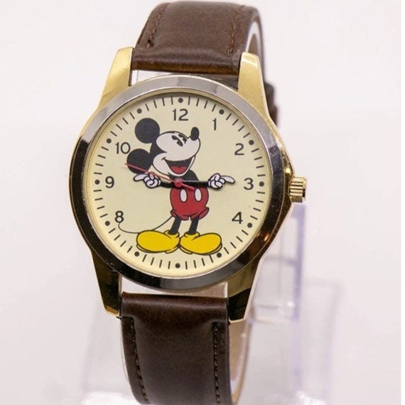 Vintage Disney Mickey Mouse Watch Analog Disneyan… - image 1