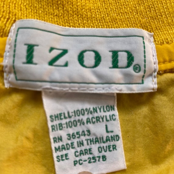 Vintage Izod Pullover Nylon Windbreaker Jacket Ne… - image 8