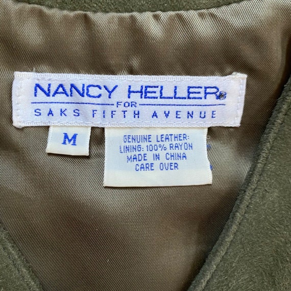 Vintage Nancy Heller Saks Fifth Avenue Vest Suede… - image 10