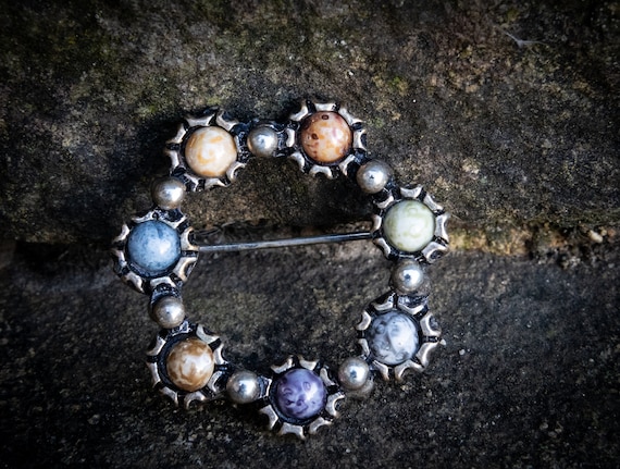 Highland arts Scottish Celtic design brooch