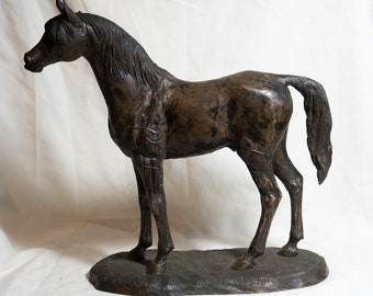 Arab Bronze Horse Sculpture