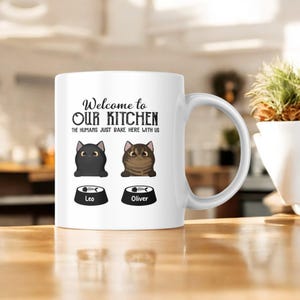 Custom Cat Coffee Mug, Custom Cat Mug, Personalized Cat Coffee Mug, Funny Cat Photo Mug, Custom Cat Portrait Mug, Custom Gift for Cat Lovers