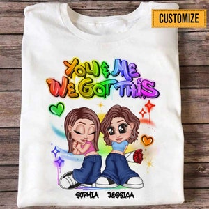Custom Couple Tshirt, Y2K Shirt, LGBT Matching Shirts for Couples, Lesbian Couple Shirts/Tees, Matching Couples Outfit, Girls Couple Gift