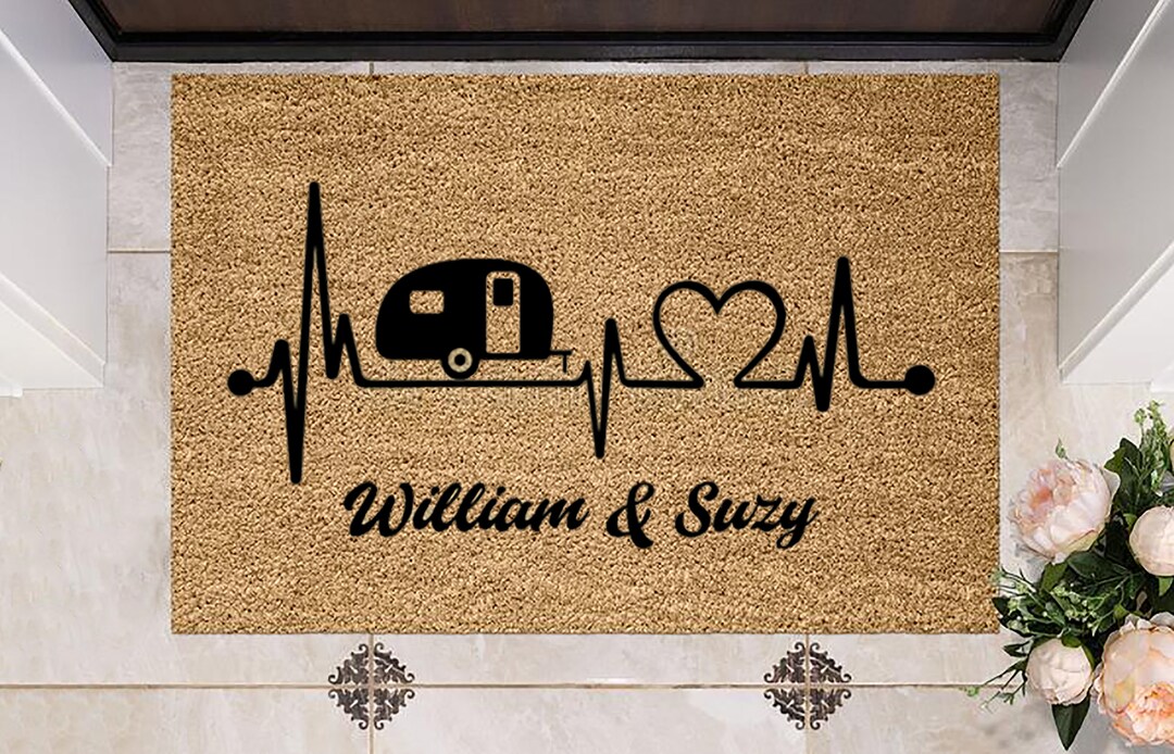 Camping Gift, Camping Mat, Custom Door Mat, Personalized