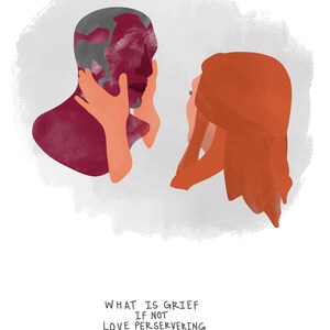 Wanda vision &quot;What is Grief&quot; Print