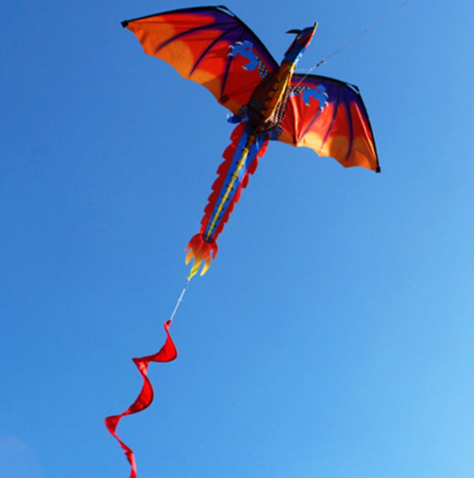 Kite. 3D Dragon Kites. Colorful Kite. Funny Kite. Beach Kite. Etsy