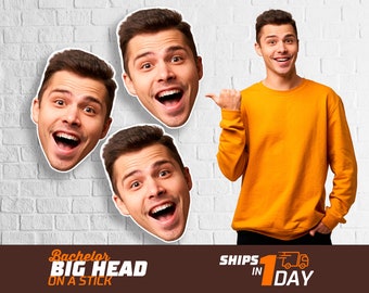Big Heads, Custom Face Fans with Handles, Handheld Fan, Custom Fans, Bachelorette Fans, Big Large Face