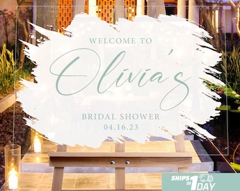 Bridal Shower Personalized Acrylic Wedding Signs! Your Special Day with Customizable Wedding shower sign and More!