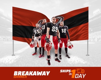Custom Breakaway vinyl Banners! Show Your Spirit with Personalized Vinyl Banners for Events