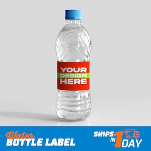 Water Bottle Labels, Water Labels, Custom Water Labels, Waterproof Labels