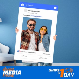 Recortes de Instagram, Recortes personalizados, Recortes de marcos de Instagram, Impreso personalizado para redes sociales Instagram (Arco iris) Selfie Frame