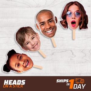 Face on a Stick for Birthdays Parties and Weddings. As well as Bachelorette and Bachelor Parties.