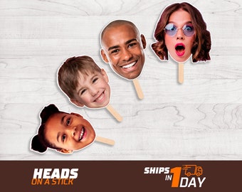 Face on a Stick for Birthdays Parties and Weddings. As well as Bachelorette and Bachelor Parties.
