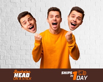 Face on a Stick or Face Fans, the Ultimate Personalized Fans & Custom Cutouts. Bachelor or Groom Decor