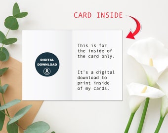 Birthday Card Sentiments, Set of 10 Printable Instant Download, Blank Card, Inside of a Greeting Card, Birthday Wishes, Card Inside Greeting