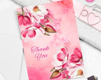 Thank You Printable Card for Mom Thanks Printable Greeting Card for Boss Card for Employee Instant Download Printable Card Print at Home 5x7