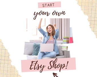 How To Start an Etsy Shop, Sell on Etsy, Etsy Seller Guide, PDF file, Get Started on Etsy, Tips for Selling on Etsy, Get 40 Free Listings