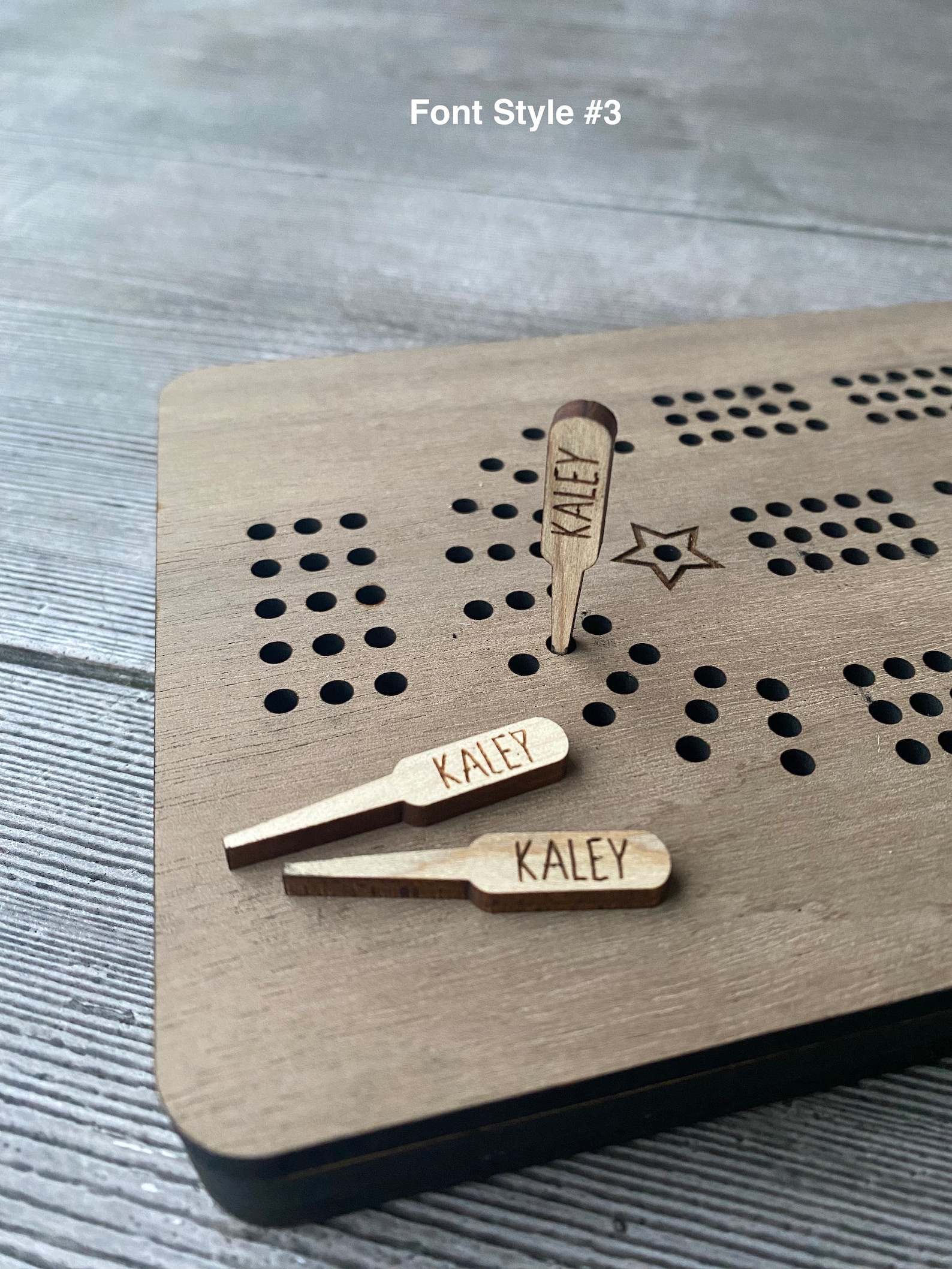 Your Name Cribbage Pegs 3 Pegs per Player Personalized Etsy