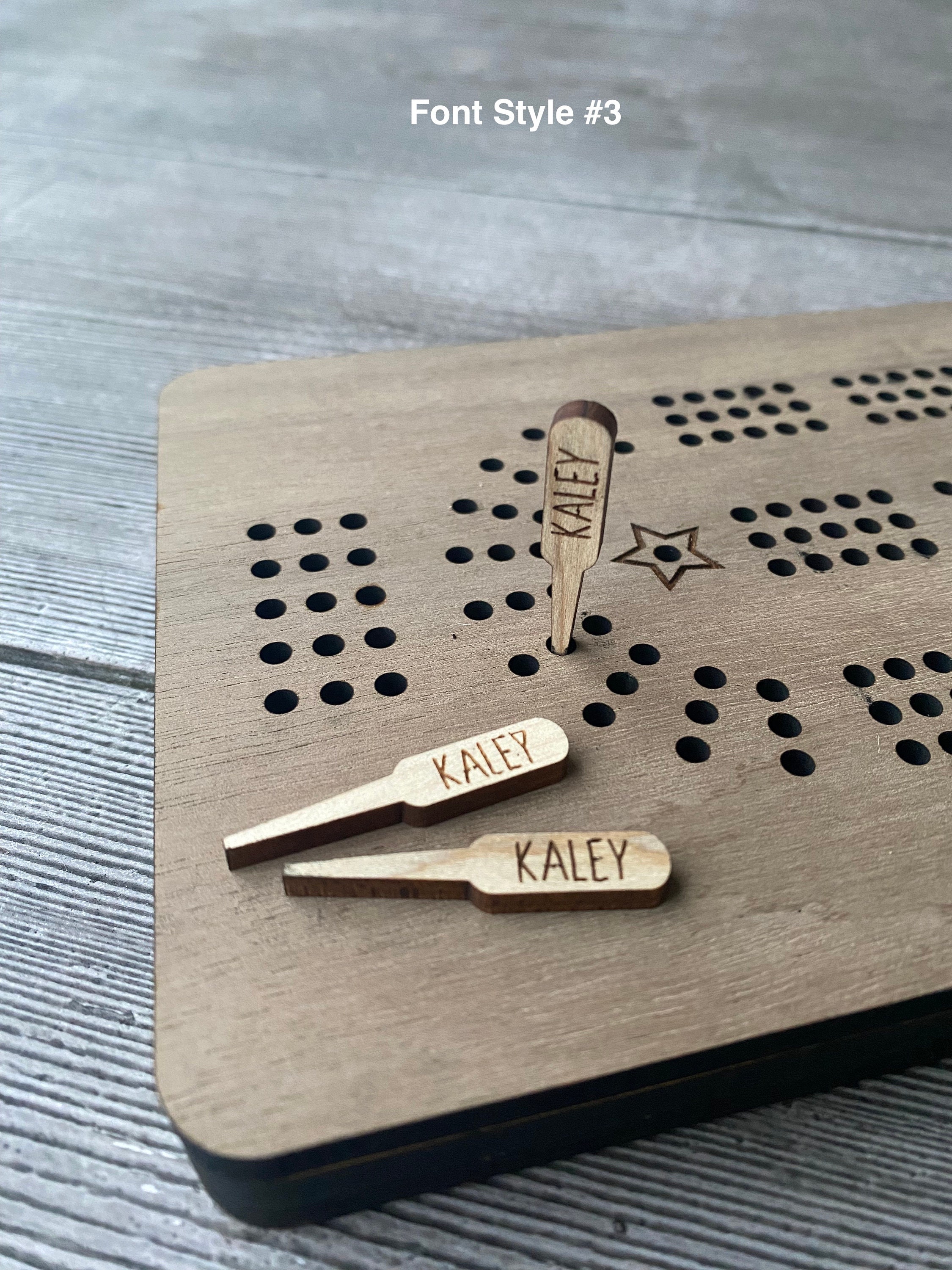 Your Name Cribbage Pegs, 3 Pegs Per Player, Custom Names/Words, Personalized Gift, Family Games, Wood Anniversary Gift, Fathers Day Gift