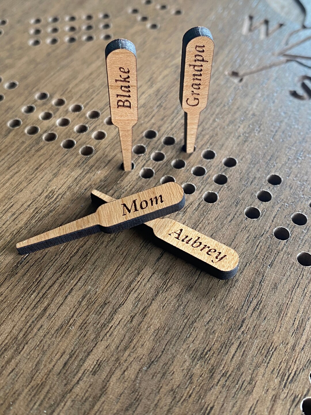 Your Name Cribbage Pegs Personalized Gifts Customized Names Etsy