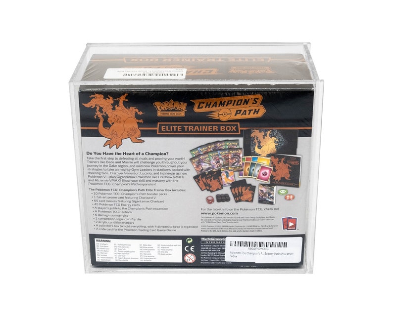 Pokémon Elite Trainer Box PROTECTIVE & CLEAR Acrylic Display Etsy