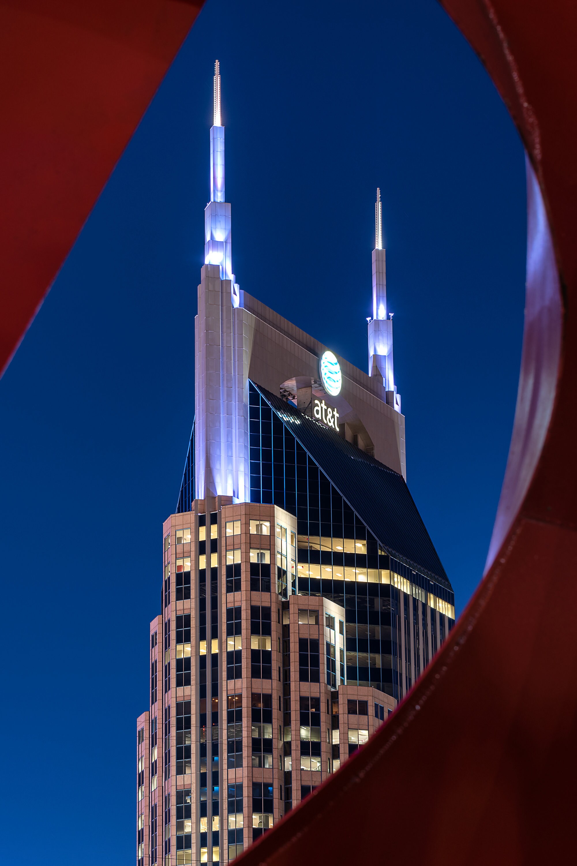 Downtown Nashville the Batman Building Nashville Wall Art Etsy