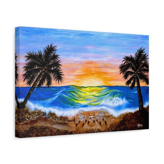 Society6 ケース Hawaii Sunset Palm Tree Sea Retro Vintage Palm Tree with Hawaii Summer Sea Beach Art