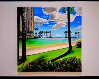 Ocean View Canvas Print, Coastal Artwork, Home Decor, Unique Gifts, Published Artwork, Art & Collectables