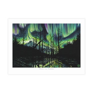 Confezione da 10 - Pacchetto di cartoline dell'aurora boreale, cartoline vuote 7x5, buoni regalo incorniciabili, buste incluse, cartoline artistiche Aurora Aurora