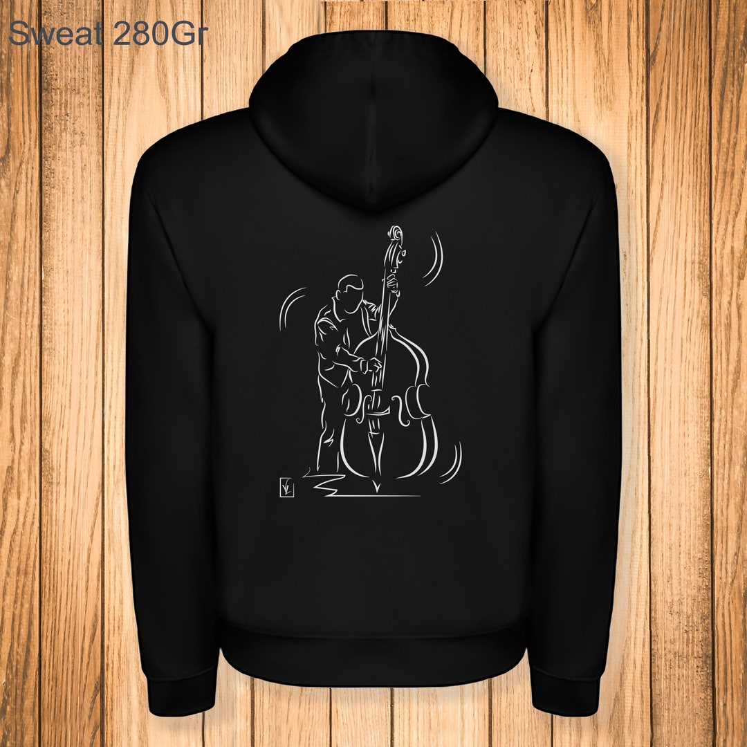 DRESSED IN MUSIC Sweat-shirt Surf Monkey – Col Rond Classique – Imprimé Surf Basque Country – Coton/Polyester 280 G/m² – Confort & Style Streetwear Homme