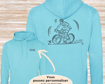 Cycling Bike - Graphic design on sweatshirt to personalize with text - Creation Graphic Design VL Graphic Design