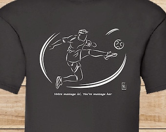 Football Foot Sport - T-shirt graphics - Creation VirginieLinard-Com