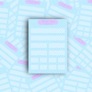 Blue dots washi tape sticker sheet!