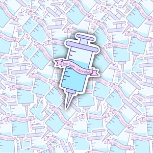 Ich bin geimpft worden Sticker!