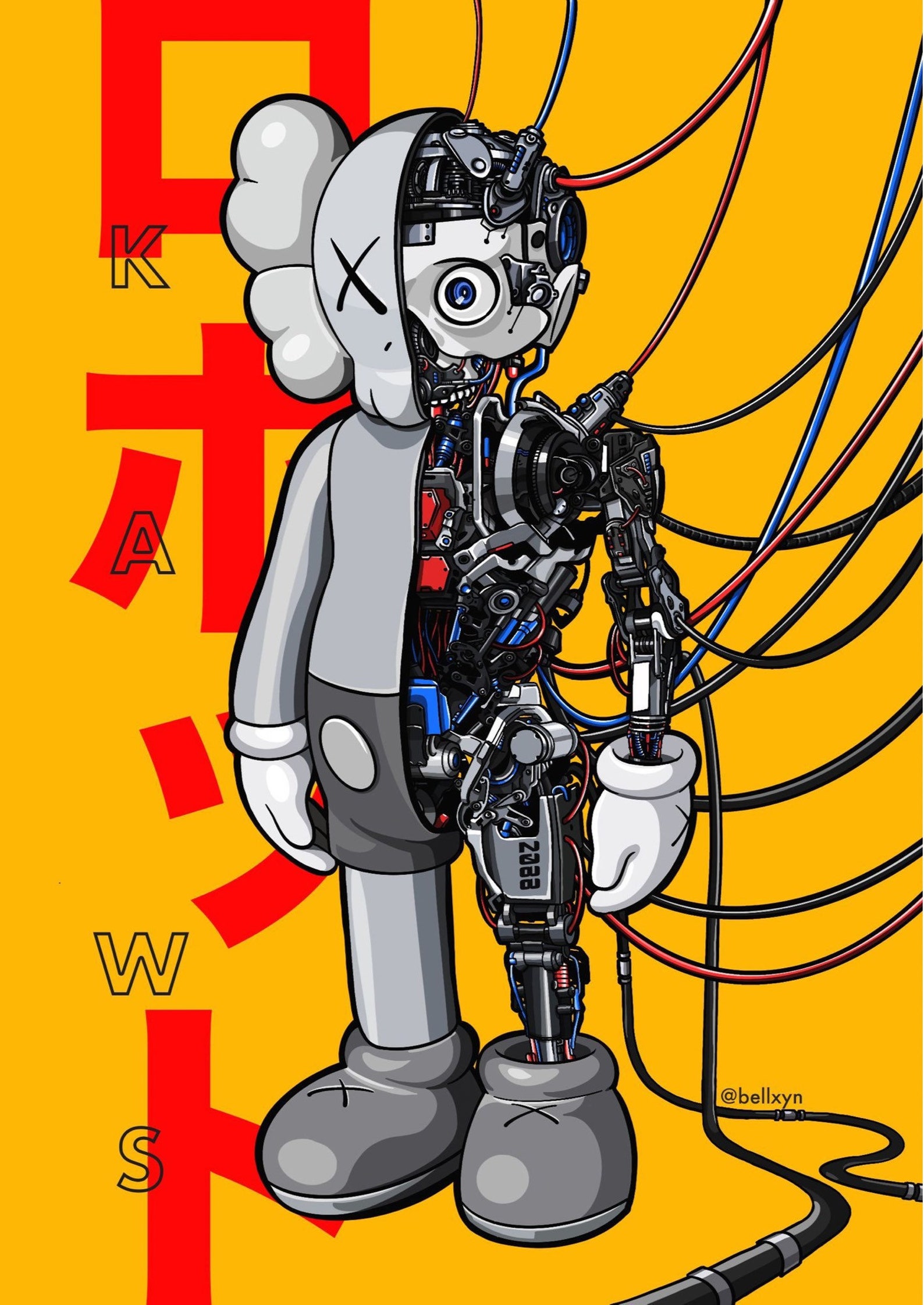 Kaws print. KAWS. Hypebeast. Gift for boys. Etsy