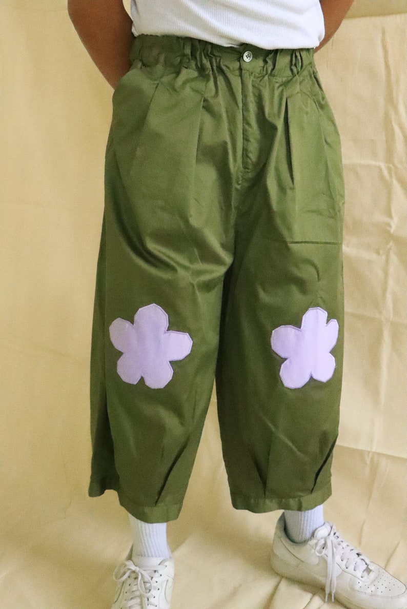 Flower Power Pants Green