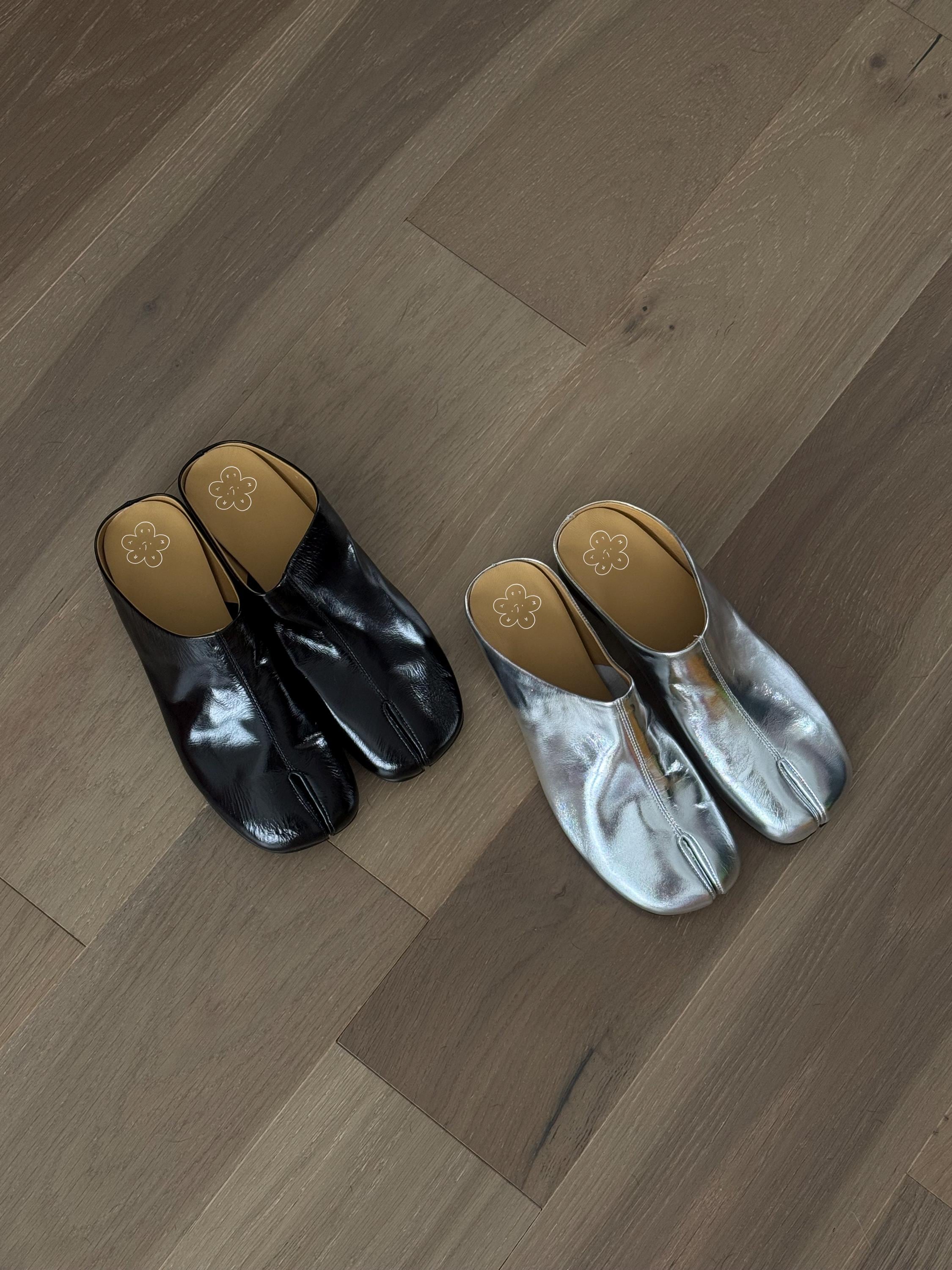 Silver ballet flats - Etsy 日本