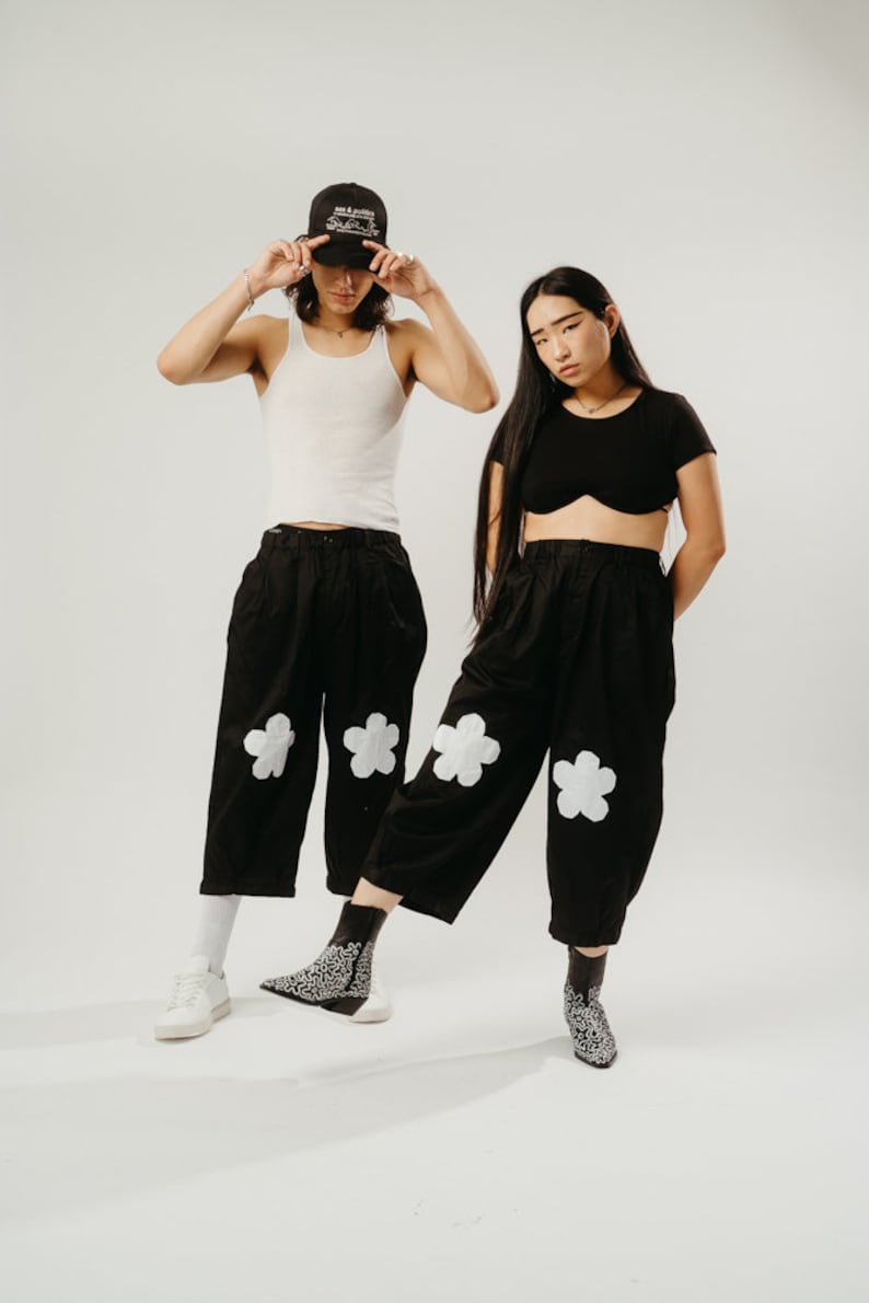 Flower Power Pants Black