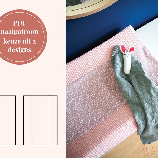 Aankleedkussenhoes - PDF naaipatroon - digitale download - 2 designs - Nederlands
