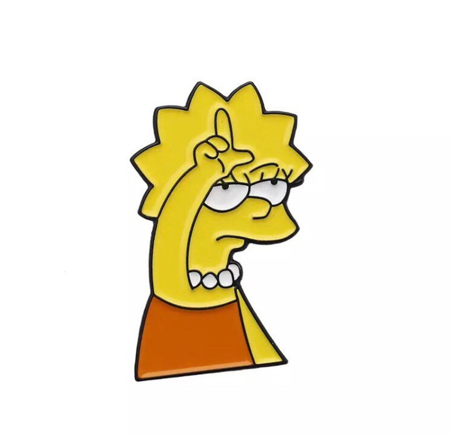 Lisa Simpson Pin & Badge Simpsons Pin Lisa Loser Pin | Etsy