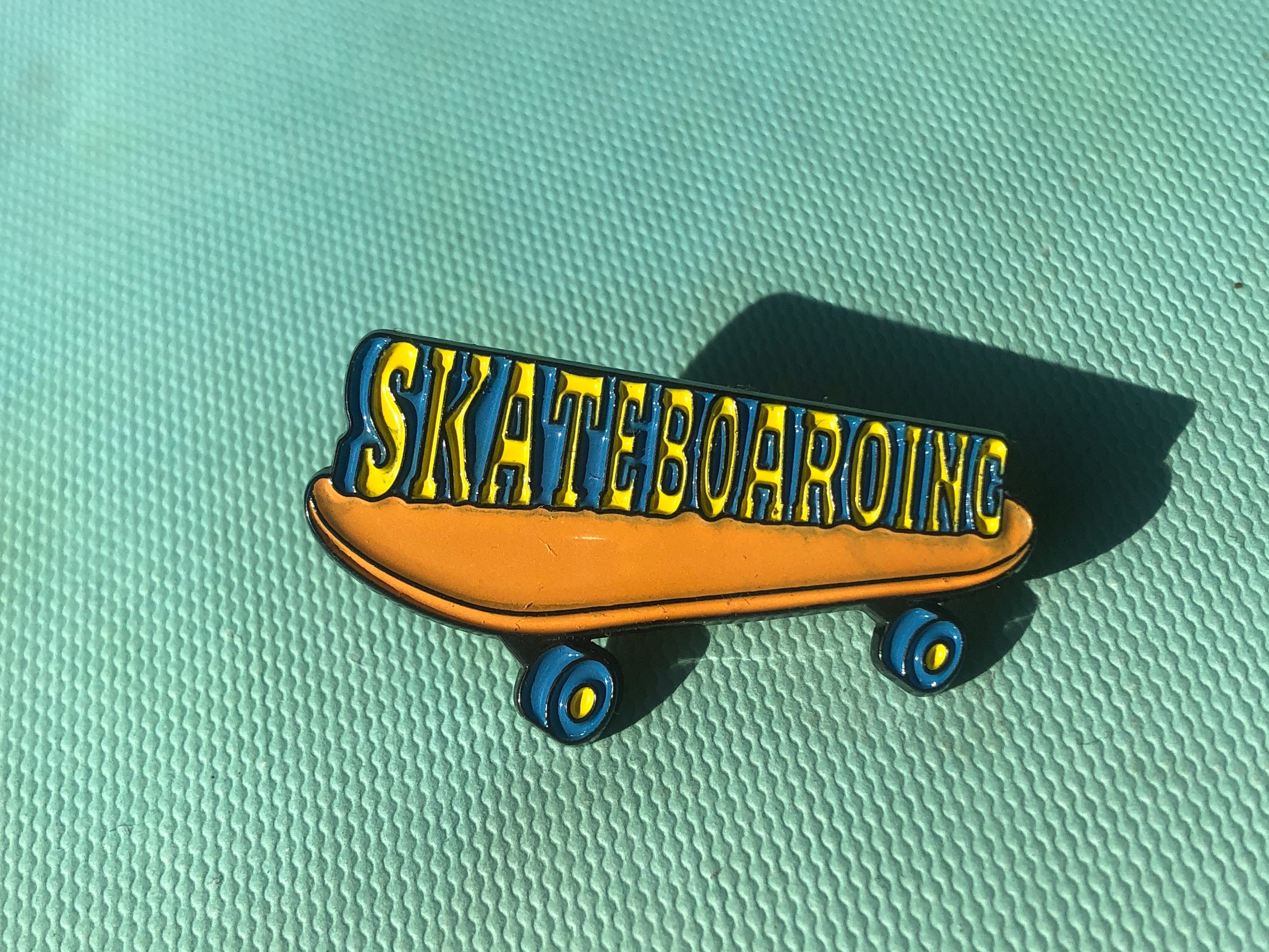Skate Board Skateboarding Pin Etsy