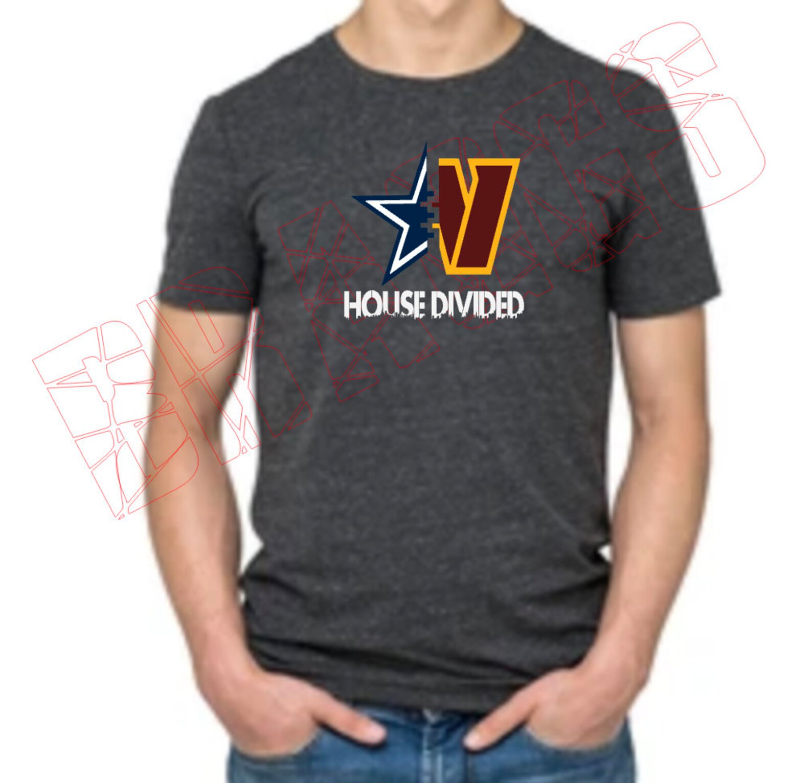 House Divided Commanders and Cowboys Etsy