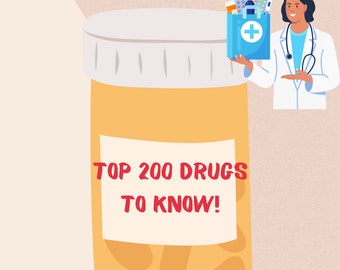 Guide de pharmacologie - Top 200 des médicaments infirmiers, infirmière praticienne, guide d'étude de l'assistant médical, PDF, examen NCLEX