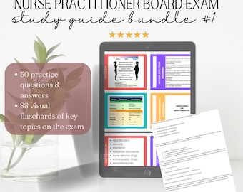 PMHNP Psychiatric-Mental Health Nurse Practitioner Study Guide Bundle #1  board exam review instant digital downloads PDF Canva