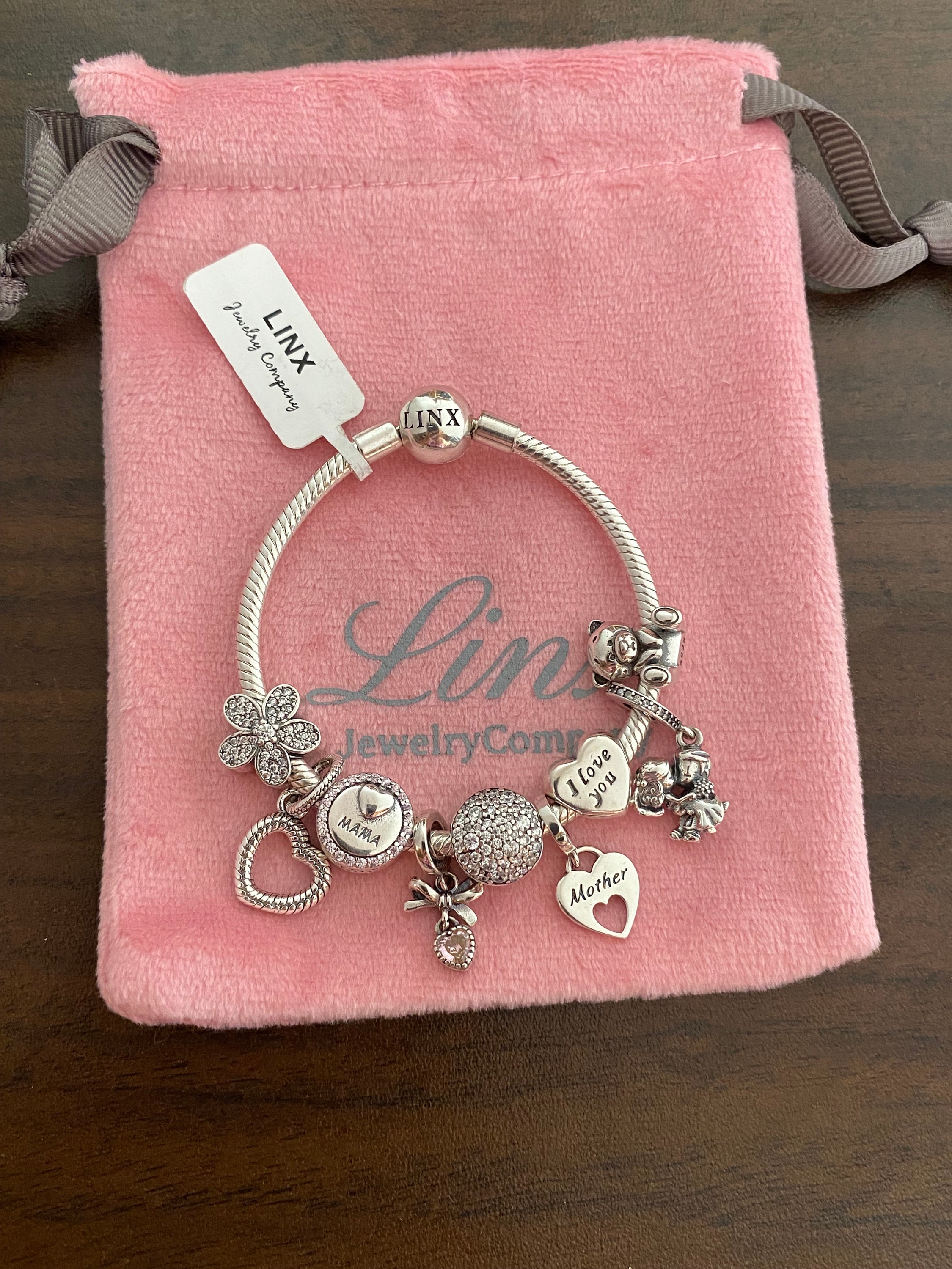 WithLoveSilver 925 Sterling Silver Snake Chain Bracelet With Trinity Clasp - 7.5 Inch - View #6