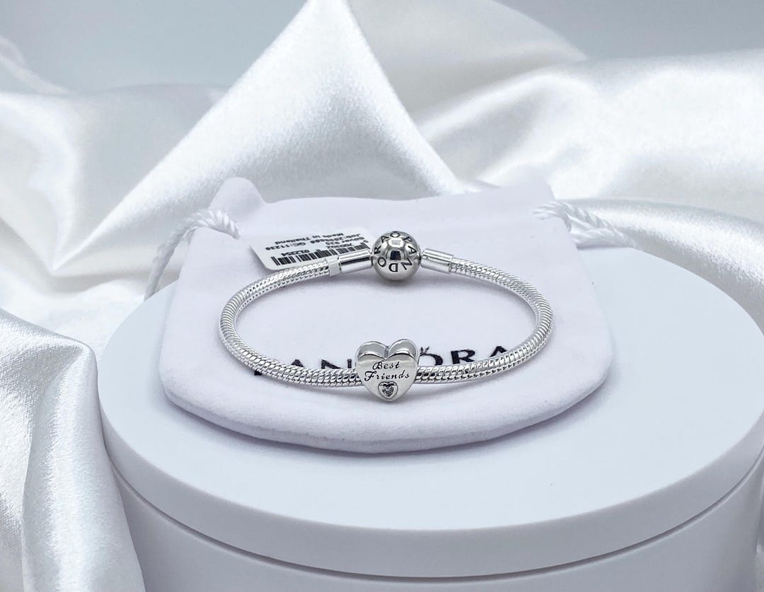 Pandora Moments Smooth Snake Chain Charm Bracelet With Best